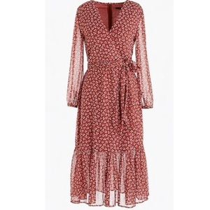 J. Crew Point Sur Faux-wrap Dress in Sparkle Floral